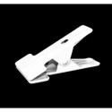 Pinza de fuerza color blanco para sujetar flexo o lámpara
