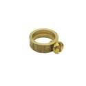 Prisionero metal latonado con tornillo para tubo 10mm