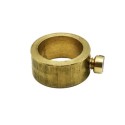 Prisionero metal latonado con tornillo para tubo 10mm