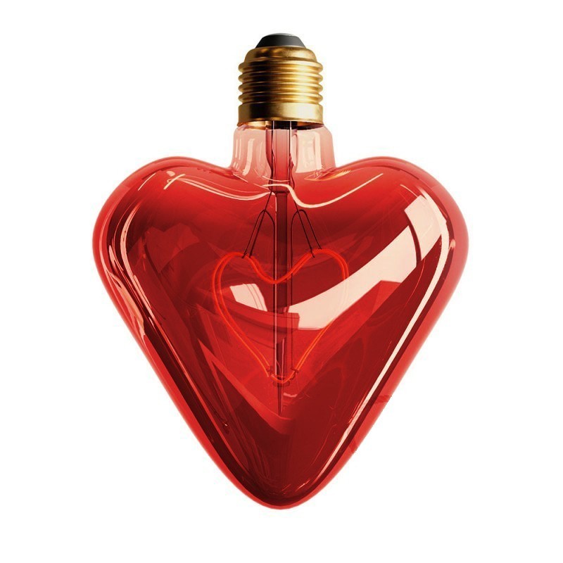 Bombilla Red Heart 5W E27 2000K regulable en intensidad