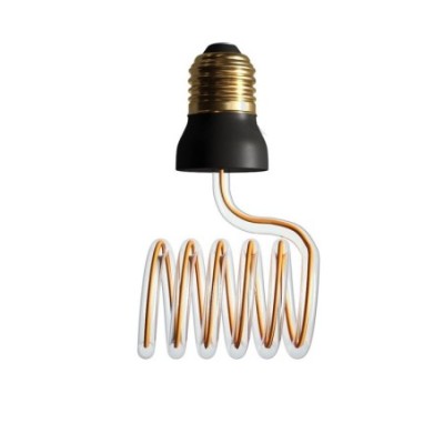 Bombilla LED espiral horizontal 12W regulable 2200K E27
