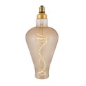Bombilla LED clara filamento espiral  5W E27 regulable 2000K