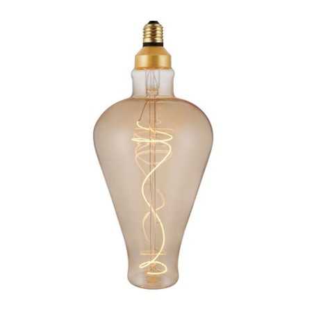 Bombilla LED clara filamento espiral  5W E27 regulable 2000K