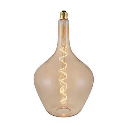 Bombilla LED clara filamento gota 5W E27 regulable 2000K
