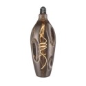 Bombilla LED botella abollada fumé 5W E27 regulable 2000K