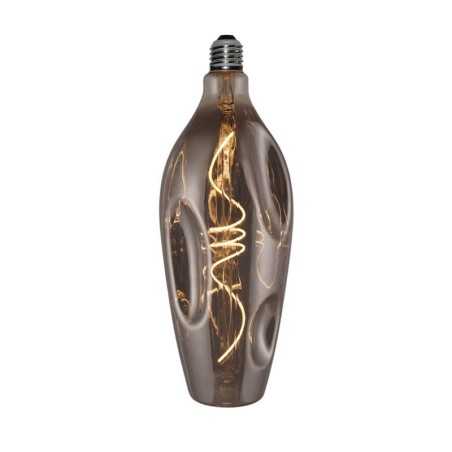 Bombilla LED botella abollada fumé 5W E27 regulable 2000K