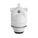 Portalámparas de guirnalda blanco IP65 para cable textil