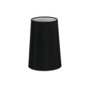 Pantalla negra apliques y mesa cono largo 165mm x 240mm