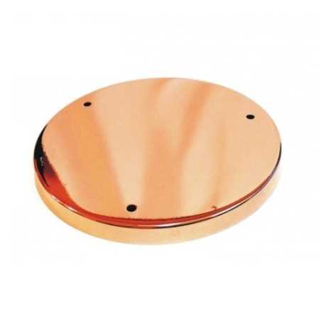 Soporte metal cobre brillo 280mm diámetro y tres salidas