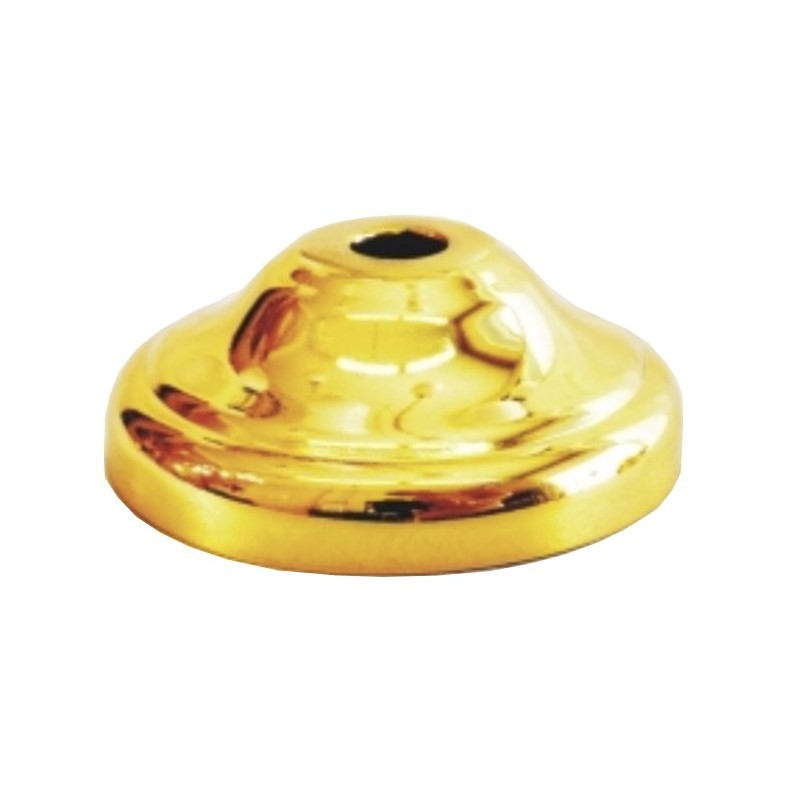 Soporte metal oro brillo 70mm diámetro clásico