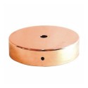 Soporte de metal cobre brillo 60mm diámetro y una salida