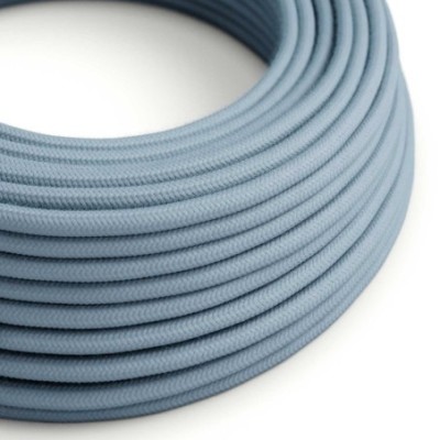 Cable decorativo textil a metros homologado azul oceano