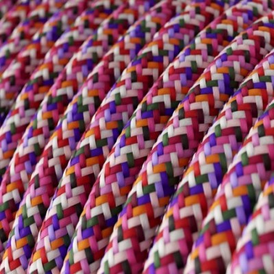 Cable decorativo textil a metros homologado pixel pink