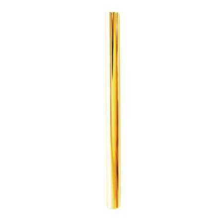 Tubo metal hueco oro 12mm de diámetro 200mm largo