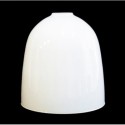 Pantalla cristal blanco brillo 150mm alto x 150mm diámetro