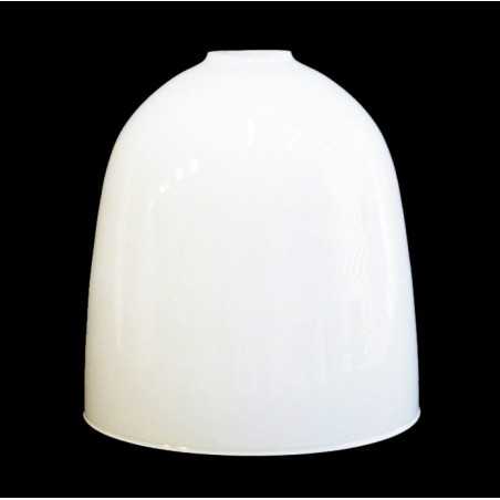 Pantalla cristal blanco brillo 150mm alto x 150mm diámetro