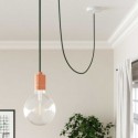 Cable decorativo textil a metros homologado verde oscuro