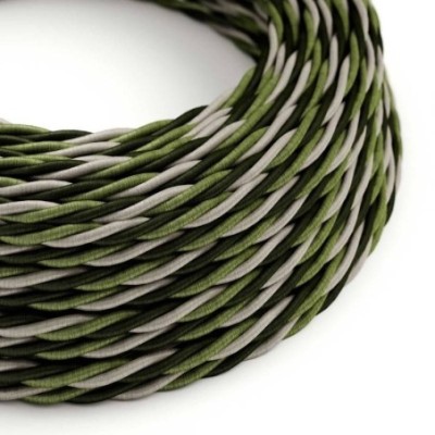 Cable decorativo textil trenzado acabado seda selva