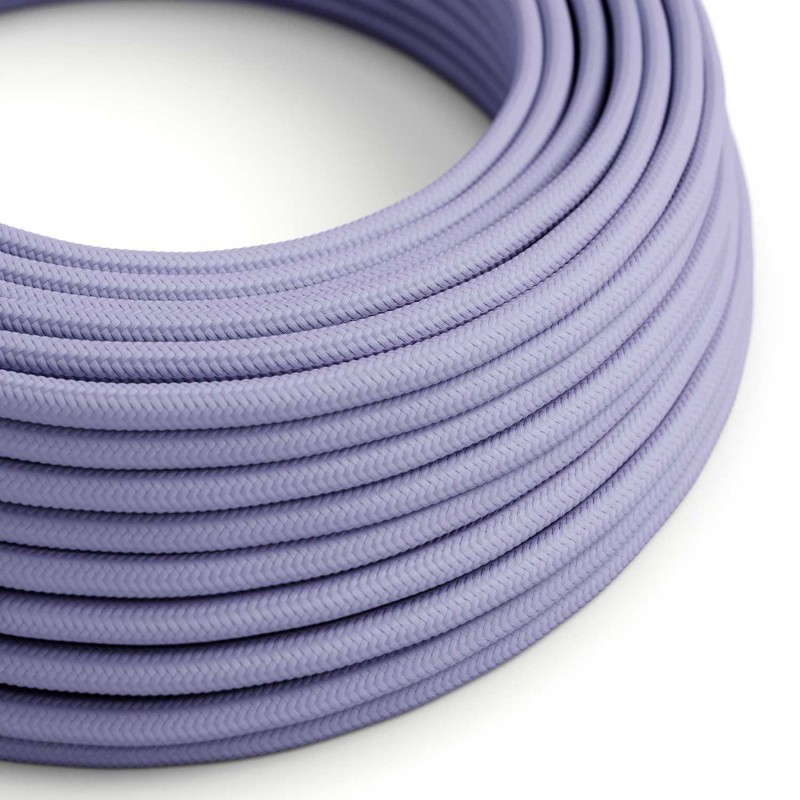 Cable decorativo textil a metros homologado color lila