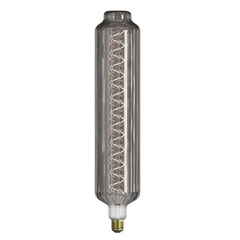 Bombilla LED cilindro 6W fumé 2100K E27 95mmx465mm