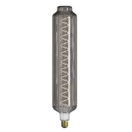 Bombilla LED cilindro 6W fumé 2100K E27 95mmx465mm