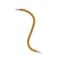 Tubo flexible forrado de tela dorado para hacer lámparas