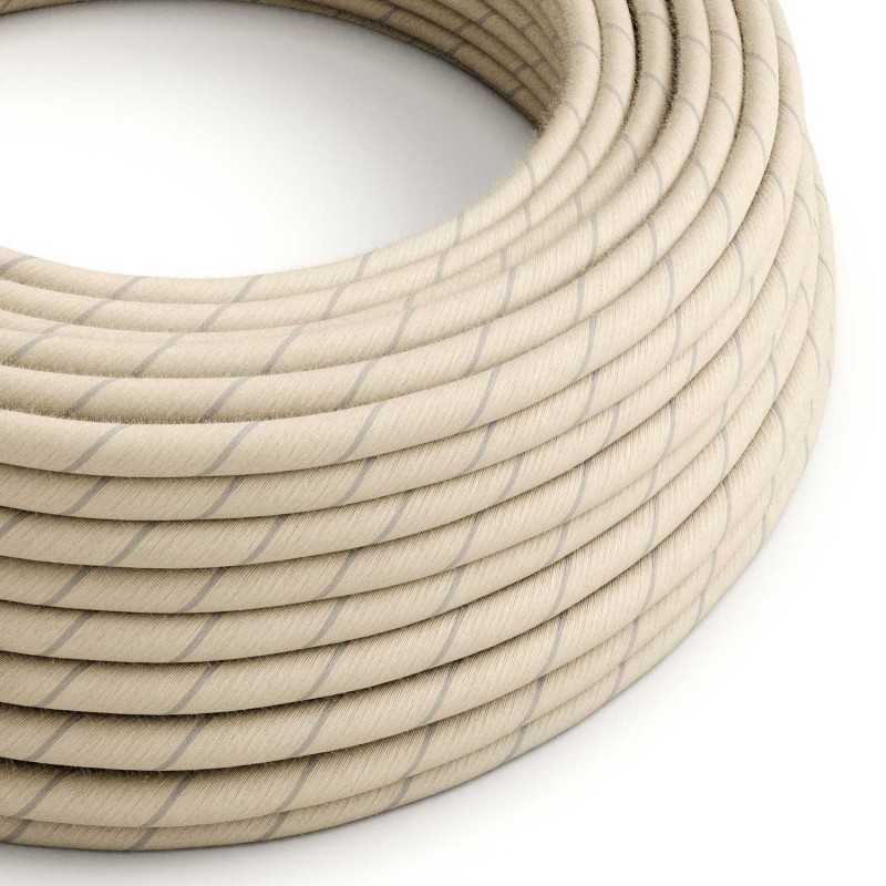 Cable decorativo textil a metros homologado lino avellana
