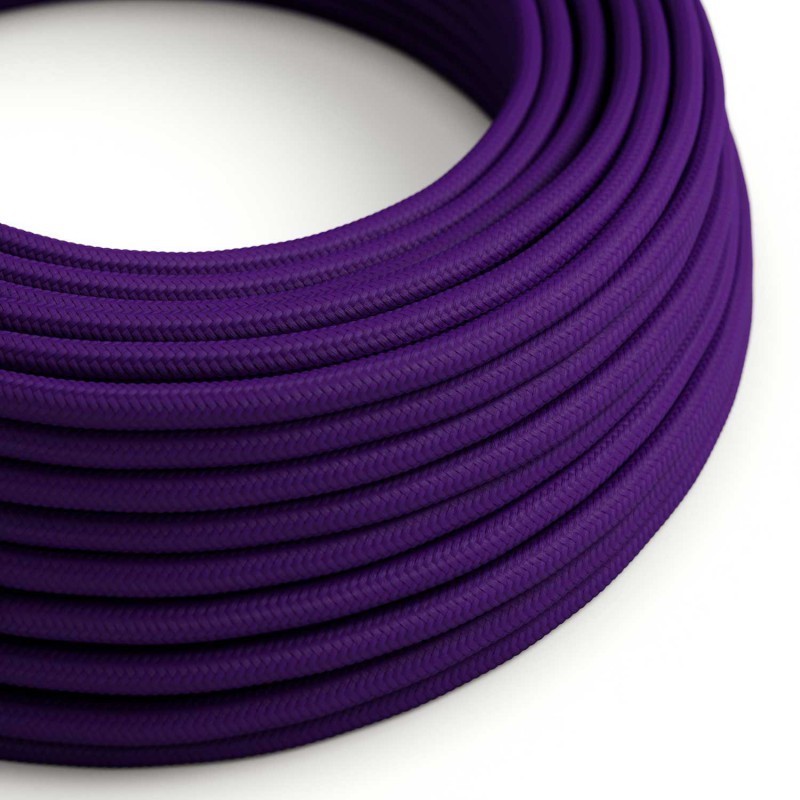 Cable decorativo textil a metros homologado color morado