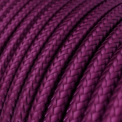 Cable decorativo textil a metros homologado color violeta
