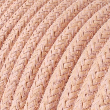 Cable decorativo textil a metros homologado salmón