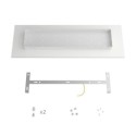 Soporte metal color blanco 675mm largo x 225mm ancho
