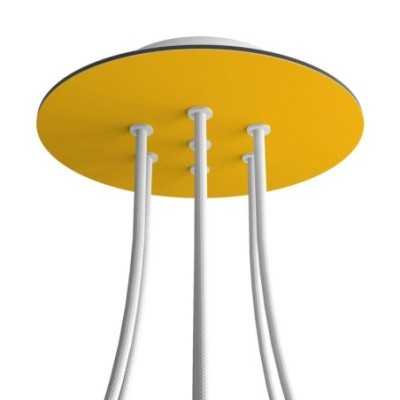 Rosetón redondo 200 mm con 7 orificios | FABRICA TU LÁMPARA