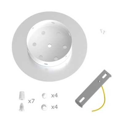 Soporte metal color mostaza 200mm con 7 orificios