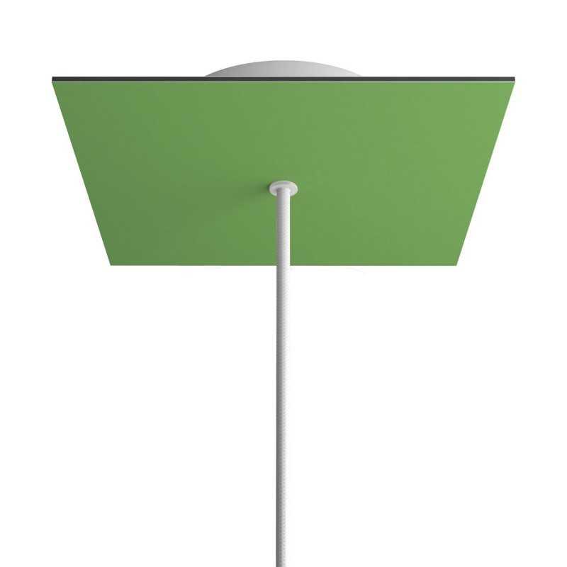 Soporte metal color verde 200mm con 1 orificio