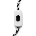 Interruptor de paso blanco y negro para lámparas
