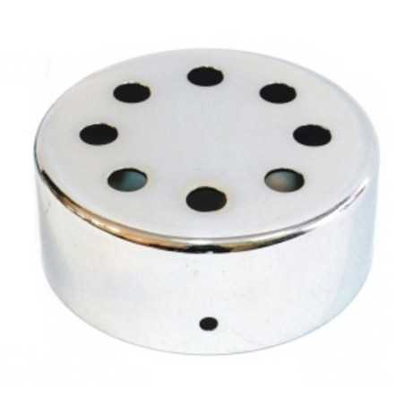 Soporte metal cromo brillo 100mm diámetro y ocho salidas