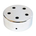 Soporte metal cromo brillo 100mm diámetro y cinco salidas
