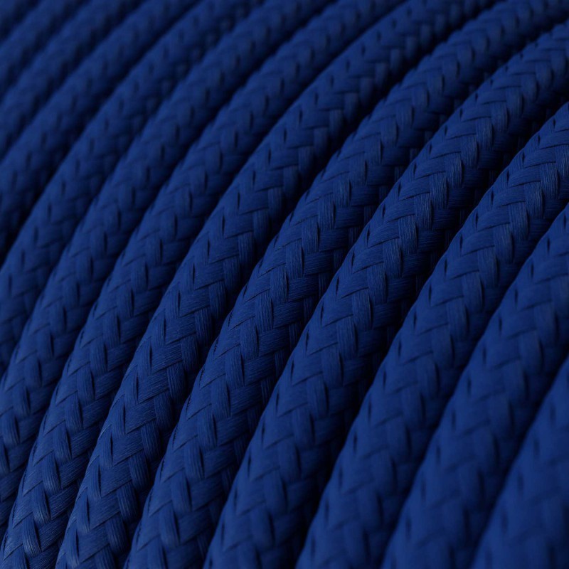 Cable decorativo textil a metros homologado azul marino