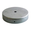 Soporte de hierro 120mm diámetro x 15mm y una salida