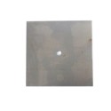 Plancha plana hierro orificio central rosca M10 y 2