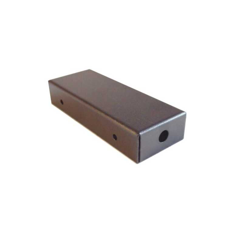 Soporte metal color negro 130mm x 50mm x 26mm