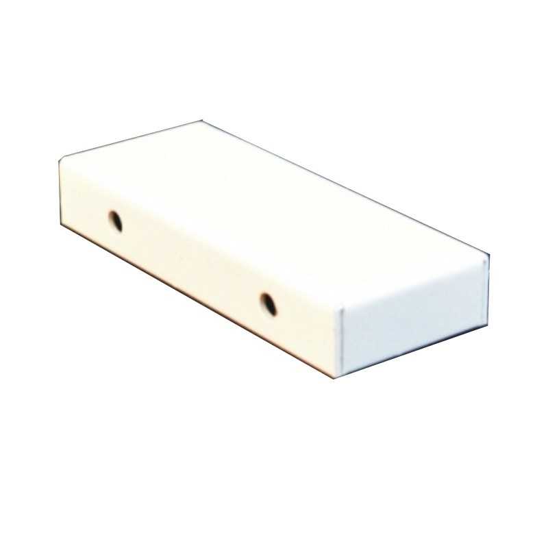 Soporte metal color blanco 130mm x 50mm x 26mm