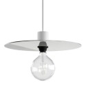 Pantalla de estilo industrial plato blanco 200mm x 40mm