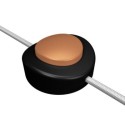 Interruptor para usar con el pie negro y cobre para lámparas