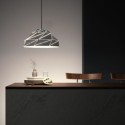 Pantalla de diseño minimal metálica negra 380mm x 180mm