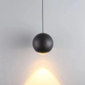 Campana de estilo industrial bola negro y dorado 180mm
