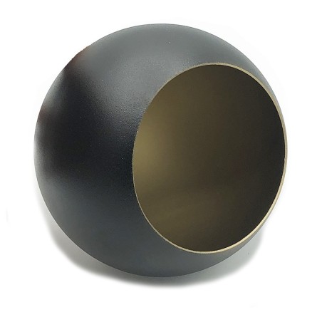 Campana de estilo industrial bola negro y dorado 180mm