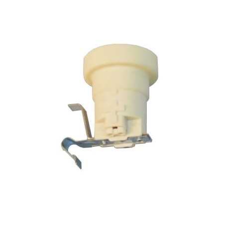Portalamparas con clip metalica termoplastico