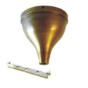 Soporte techo forma pera Ø120X125.35H Latón