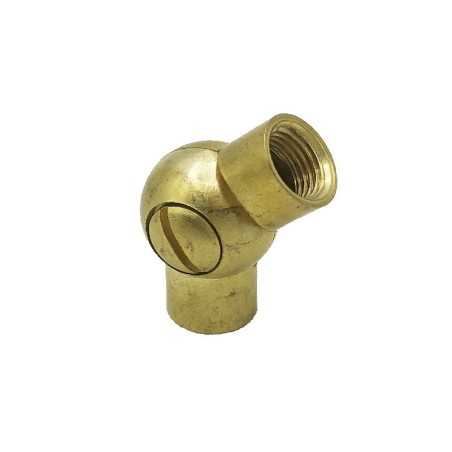 Rótula de latón con tornillo para lámparas 32mm de alto